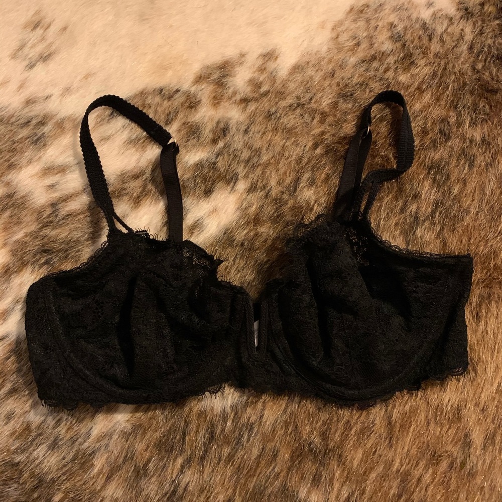 Black Lace Bra
